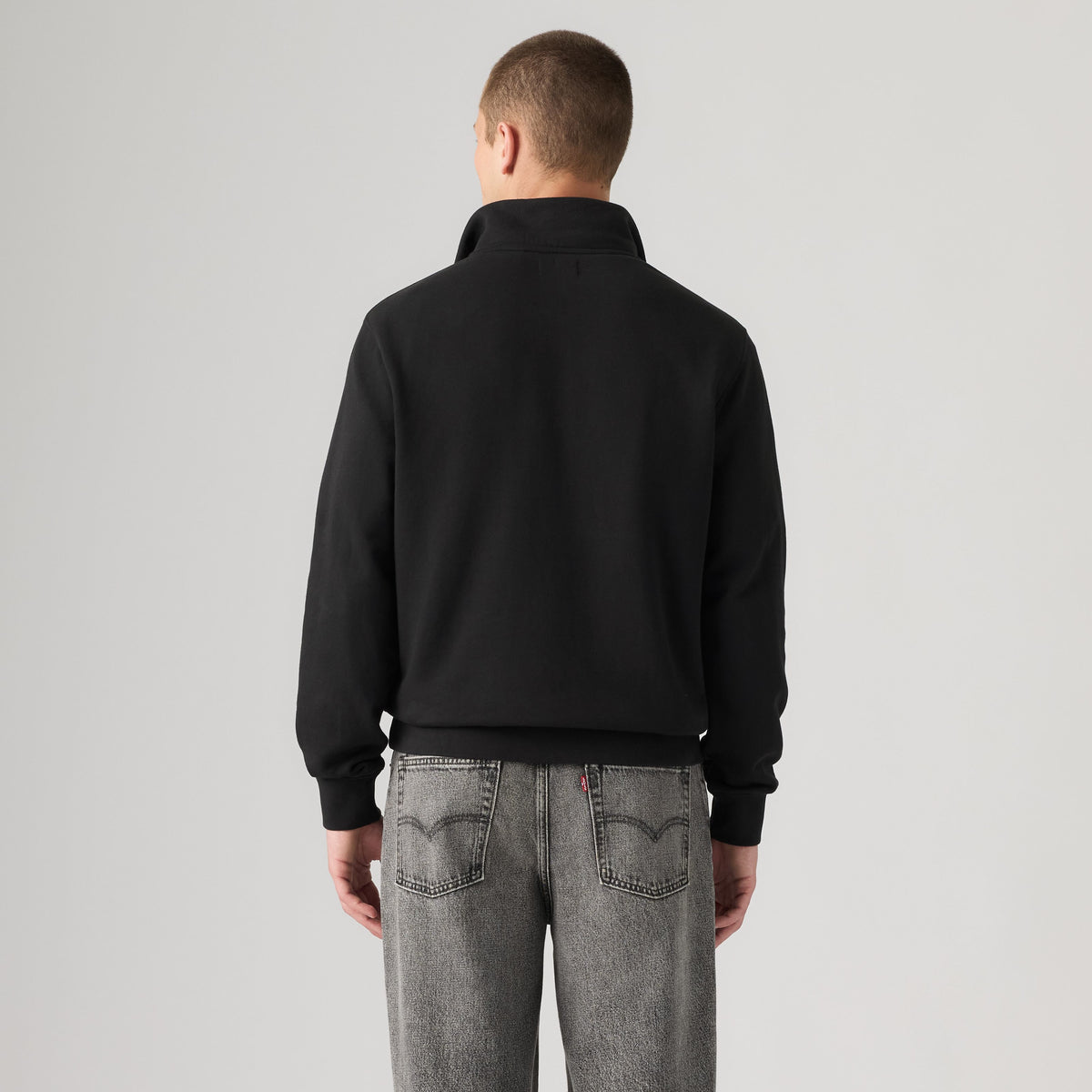 Sweat-shirt Levi’s® Original Housemark Quarter Zip Mineral Black