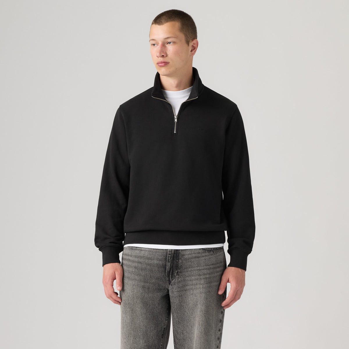 Sweat-shirt Levi’s® Original Housemark Quarter Zip Mineral Black