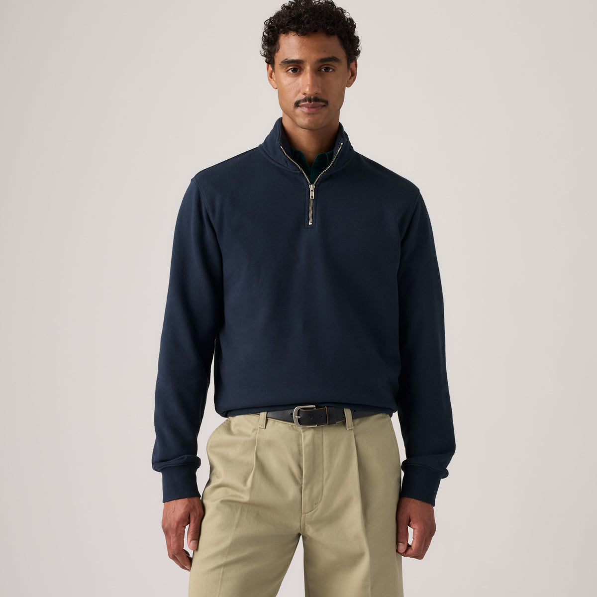Sweat-shirt Levi’s® Original Housemark Quarter Zip Navy Blazer