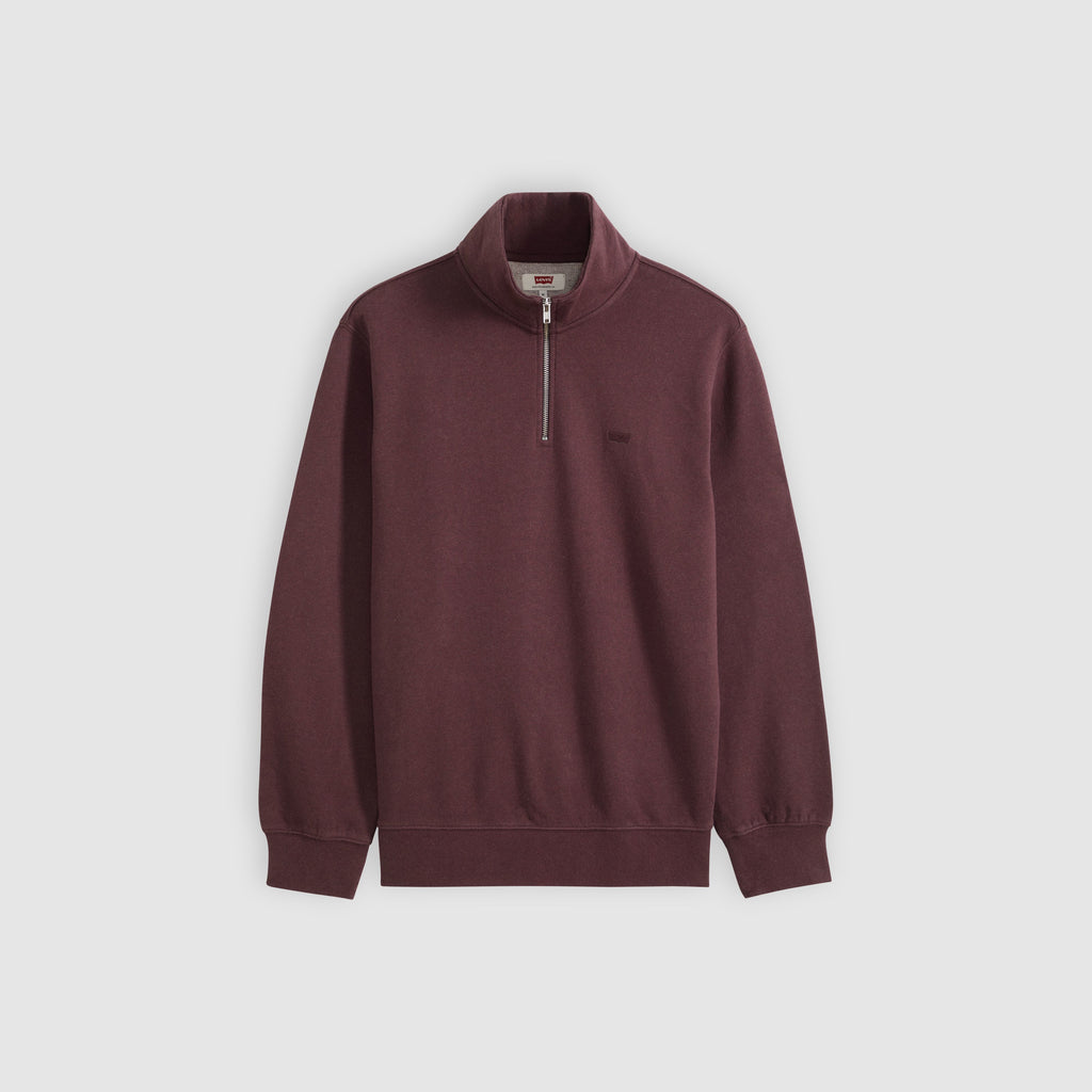 Sweat-shirt Levi’s® Original Housemark Quarter Zip Winetasting HTR