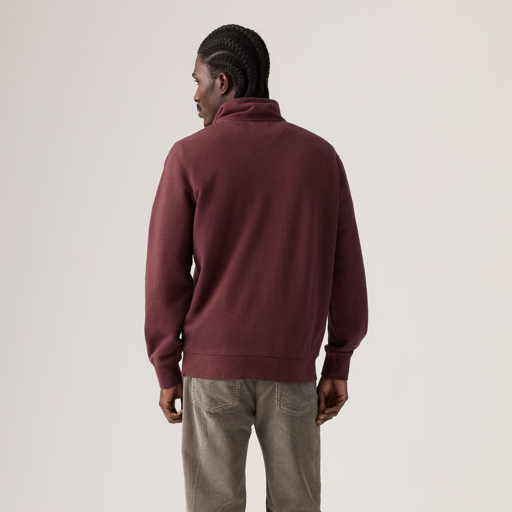 Sweat-shirt Levi’s® Original Housemark Quarter Zip Winetasting HTR