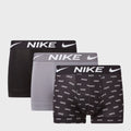 BOXERS NIKE TRUNK 3PK NIKE LOGO PRINT/COOL GREY/BLACK