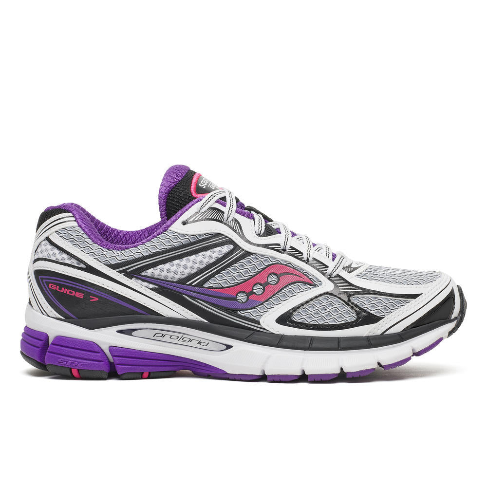 Chaussure femme Saucony PROGRID GUIDE 7 / WHITE/DRUPE