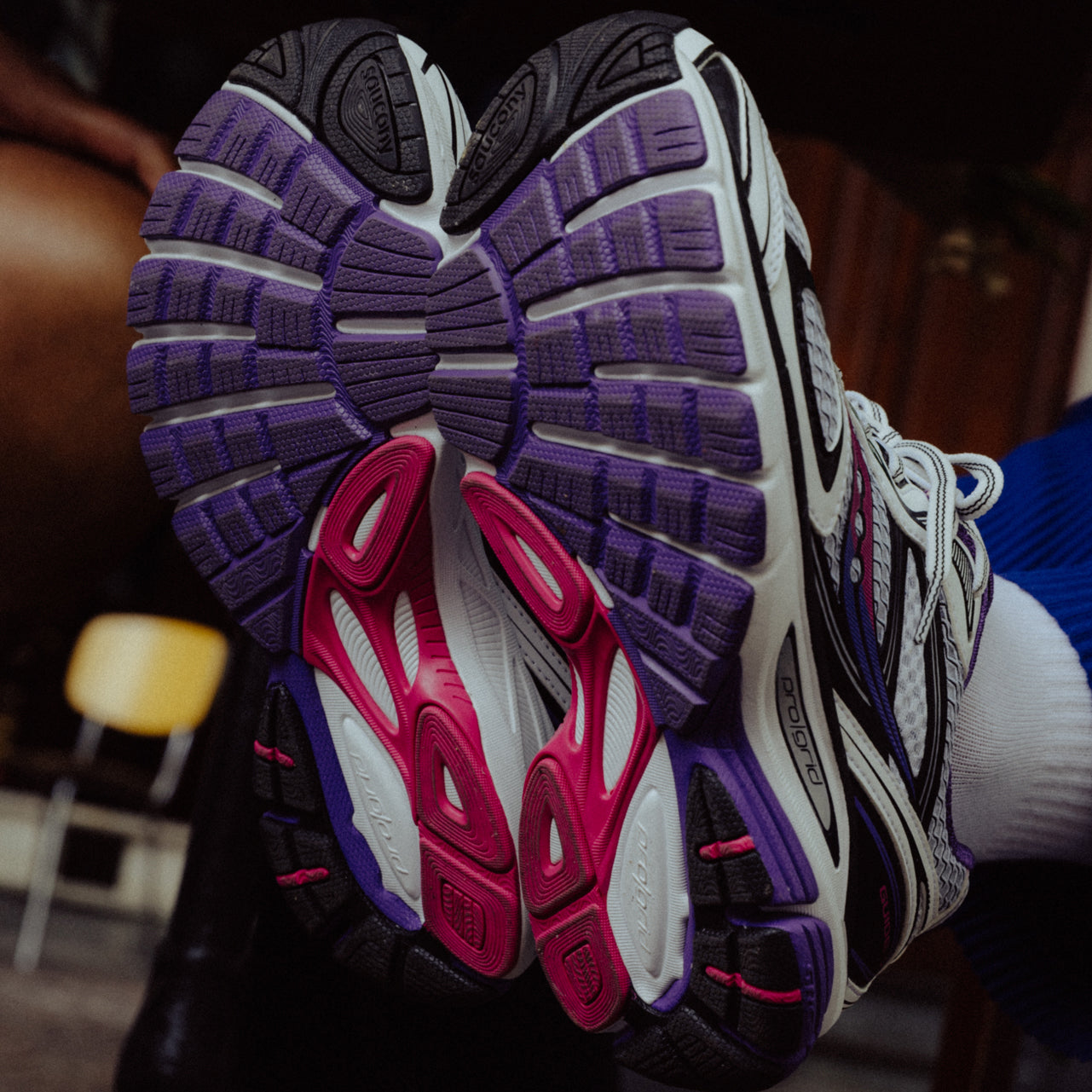 Chaussure femme Saucony PROGRID GUIDE 7 / WHITE/DRUPE