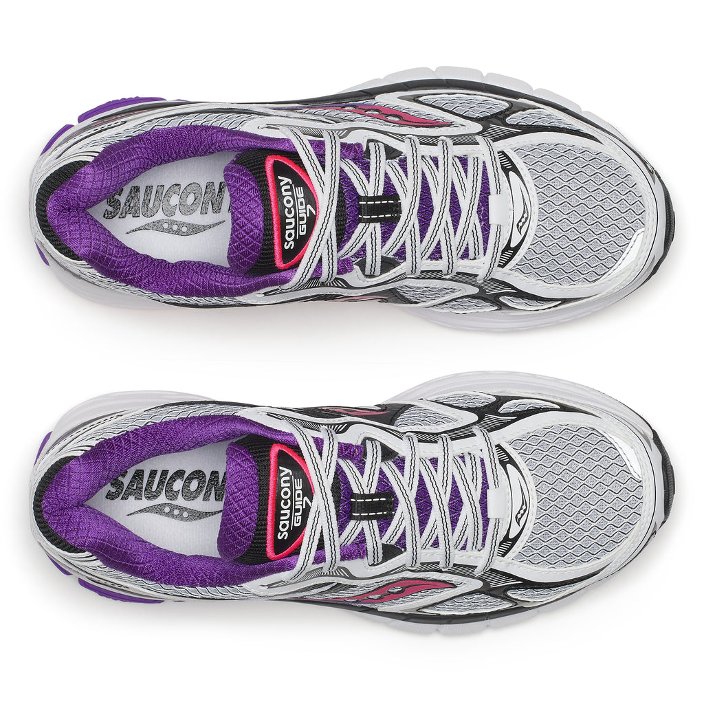 Chaussure femme Saucony PROGRID GUIDE 7 / WHITE/DRUPE