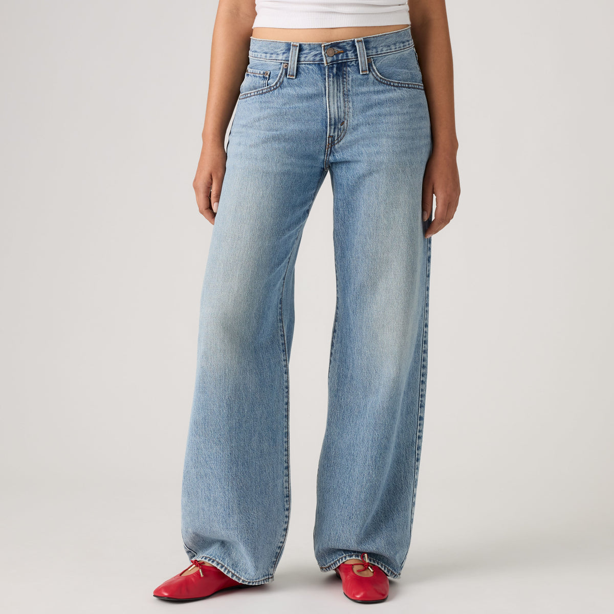 Jean femme Levi’s® Middy Balloon Twisted Vibe Denim