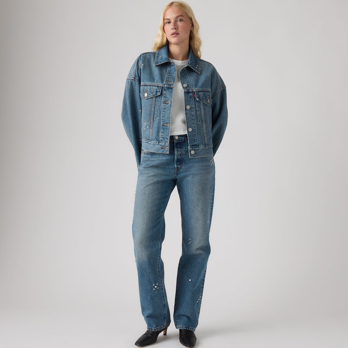 Jean femme Levi’s® 501® ’90s Trip On Drip Denim