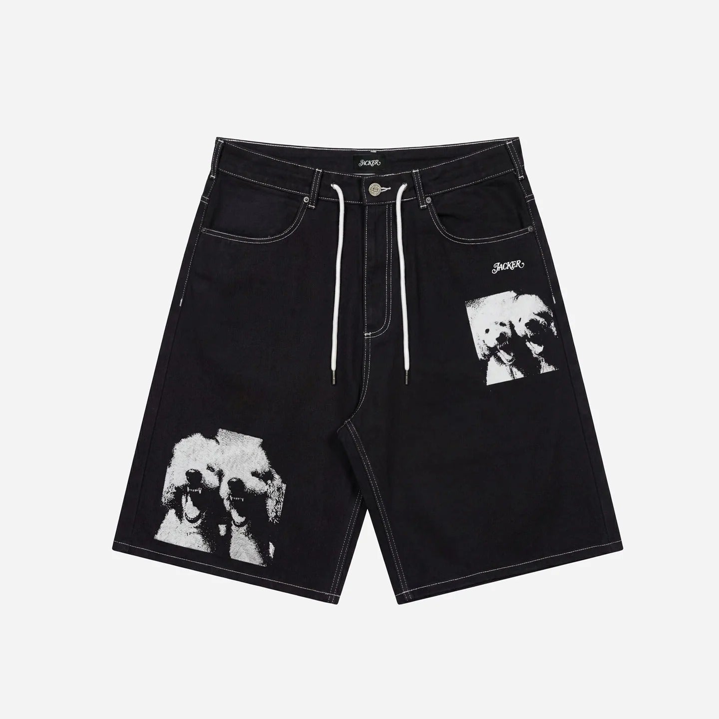 Baggy Short Poodle Pals Black