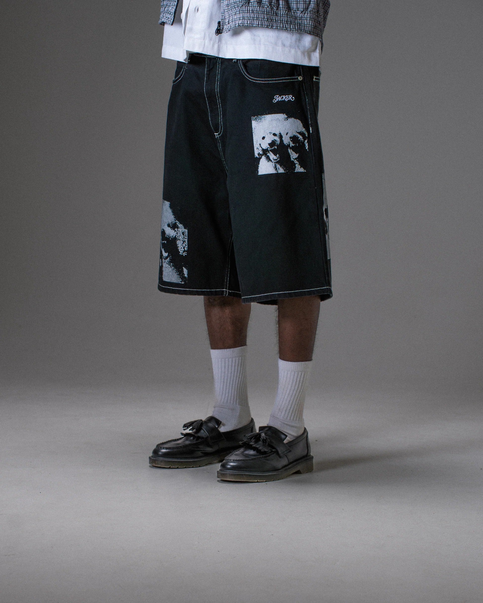 Baggy Short Poodle Pals Black