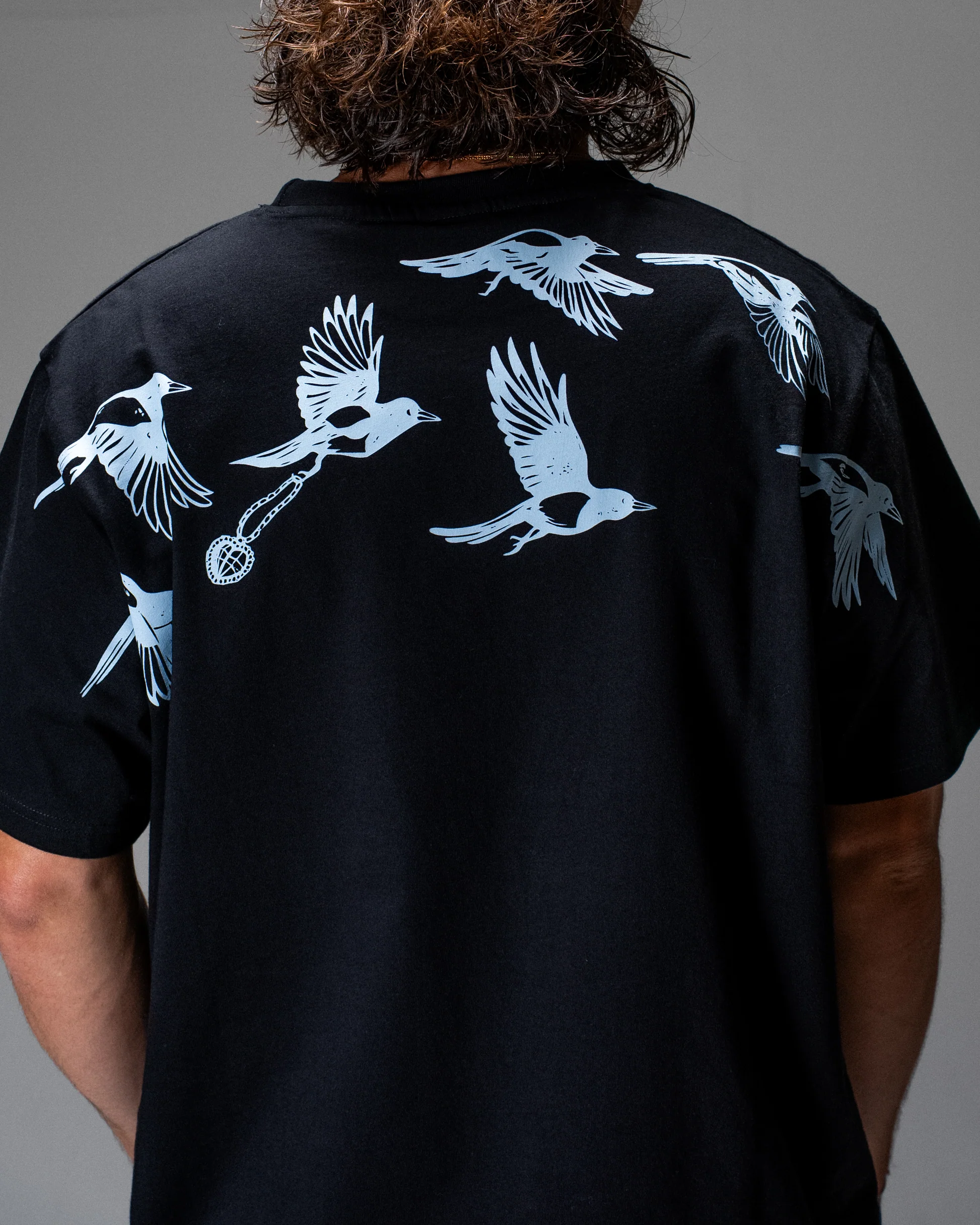 T-shirt Jacker D.Birds Cooper - Black Homme