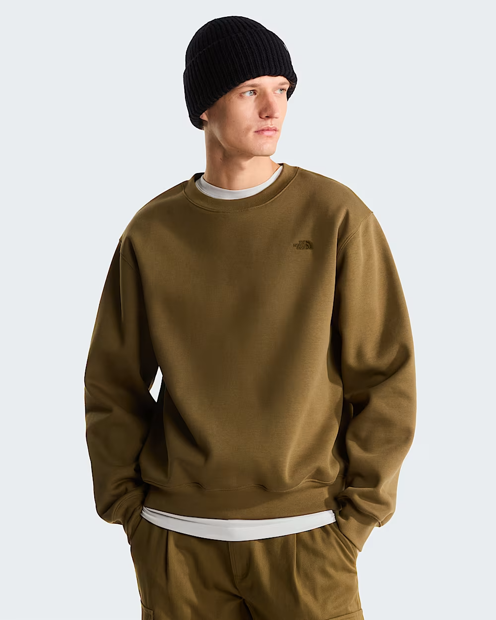 Sweat Col Rond The North Face Essentials SD Relaxed - Caraway Seed Homme