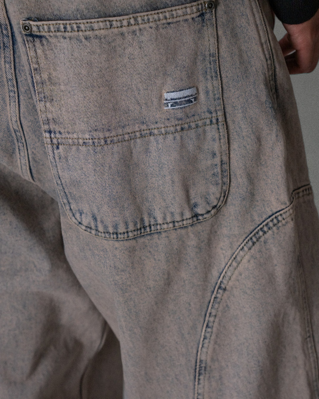 Jean Baggy Jacker Waves - Grey Homme