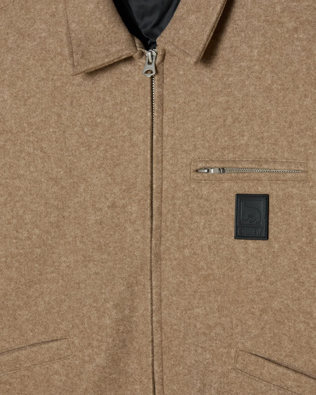 Blouson Obey Ledger - Latte Homme