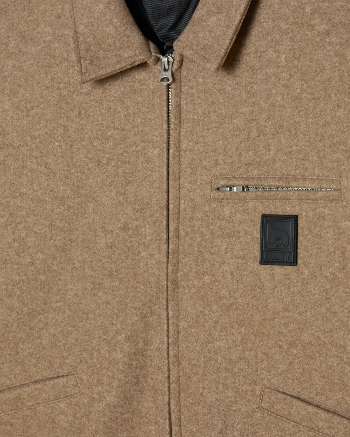 Blouson Obey Ledger - Latte Homme