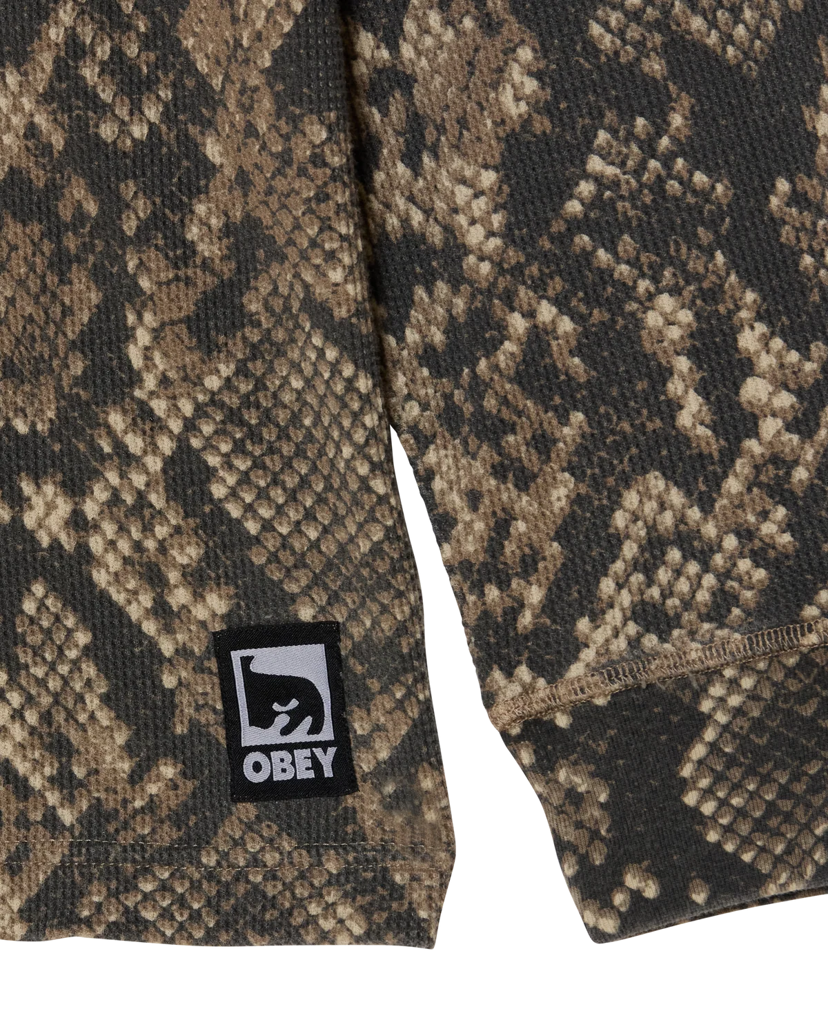 T-shirt Thermique Obey Post - Dusty Vintage Rattlesnake Homme