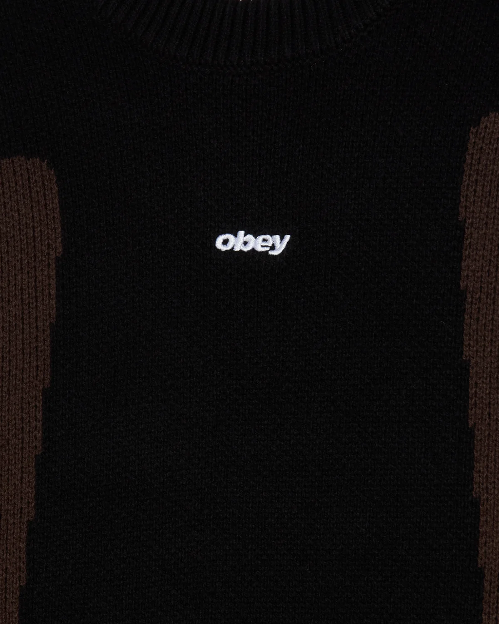 Pull Obey Brann Sweater - Digital Black Multi Homme