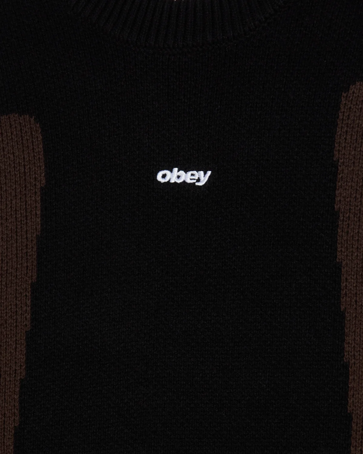 Pull Obey Brann Sweater - Digital Black Multi Homme