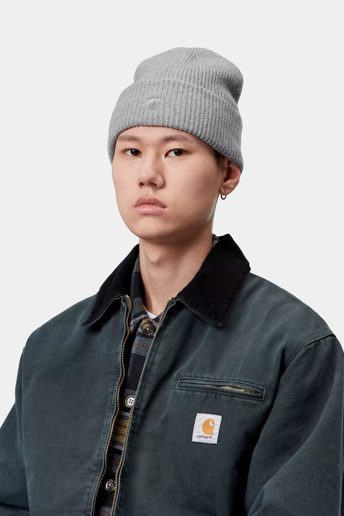 Bonnet Carhartt WIP Curtis - Shady Grey Homme