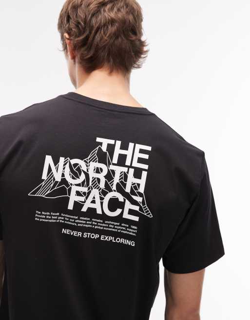 T-shirt The North Face Mountain Sketch - TNF Black Homme