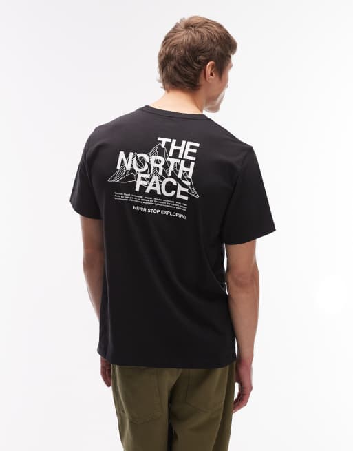 T-shirt The North Face Mountain Sketch - TNF Black Homme