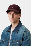 Casquette Carhartt WIP Harlem - Amaronne/White Unisexe