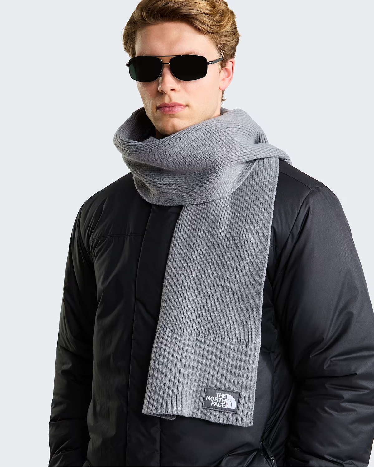 Écharpe homme The North Face Logo Box - TNF Medium Grey Heather