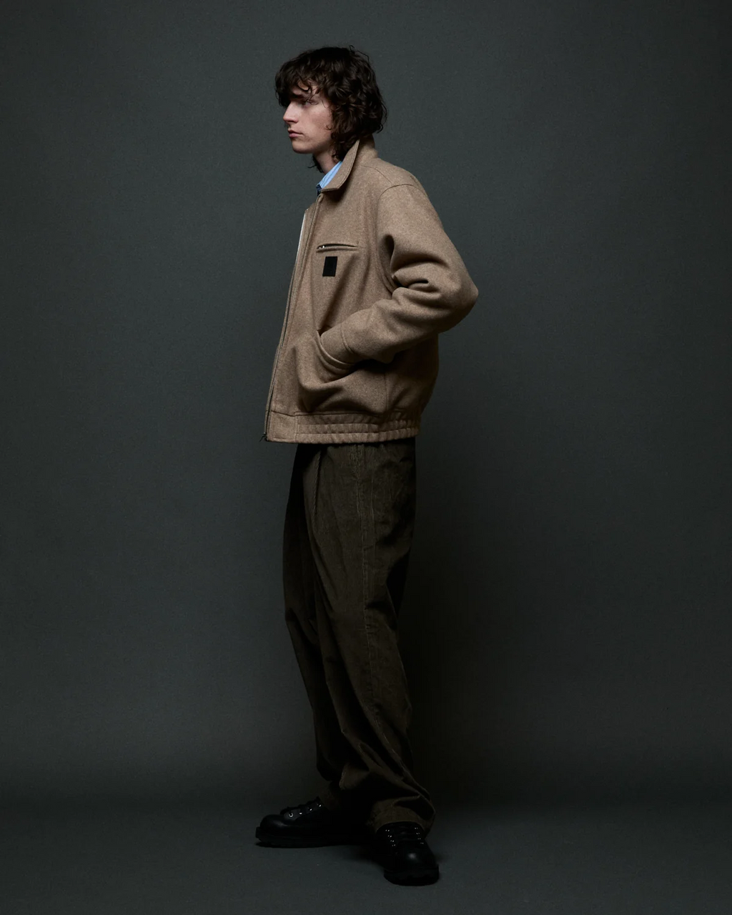 Blouson Obey Ledger - Latte Homme