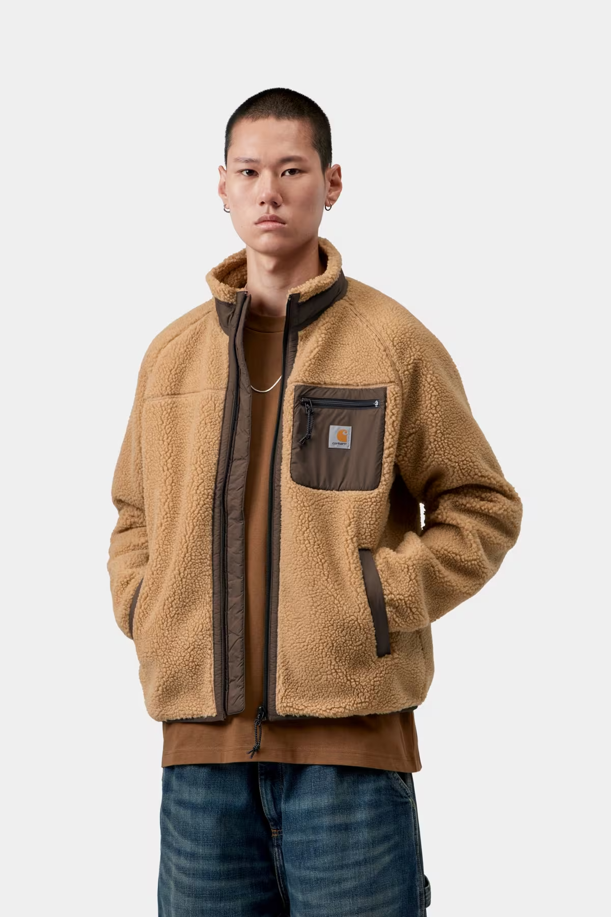 Veste Polaire Carhartt WIP Prentis Liner - WIP Dusty H/Tobacco Homme