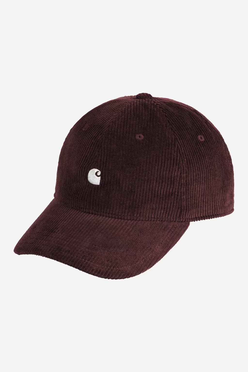 Casquette Carhartt WIP Harlem - Amaronne/White Unisexe