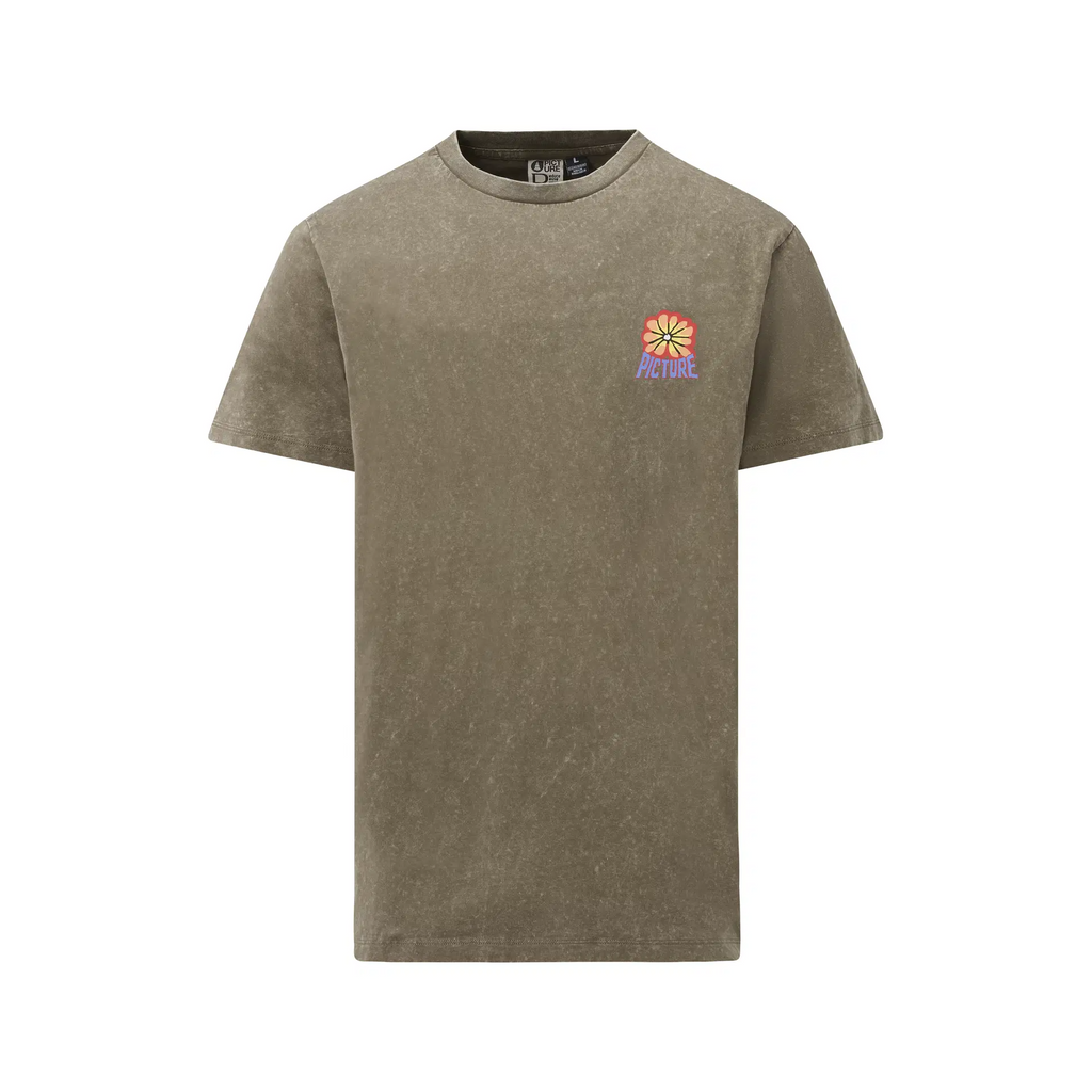 T-shirt Picture Karo - Shitake Washed Homme