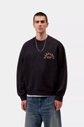 Sweat Carhartt WIP Arch Script - Noir / Hamilton Brown