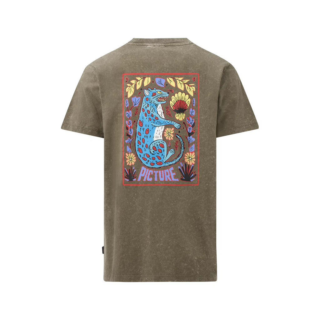 T-shirt Picture Karo - Shitake Washed Homme