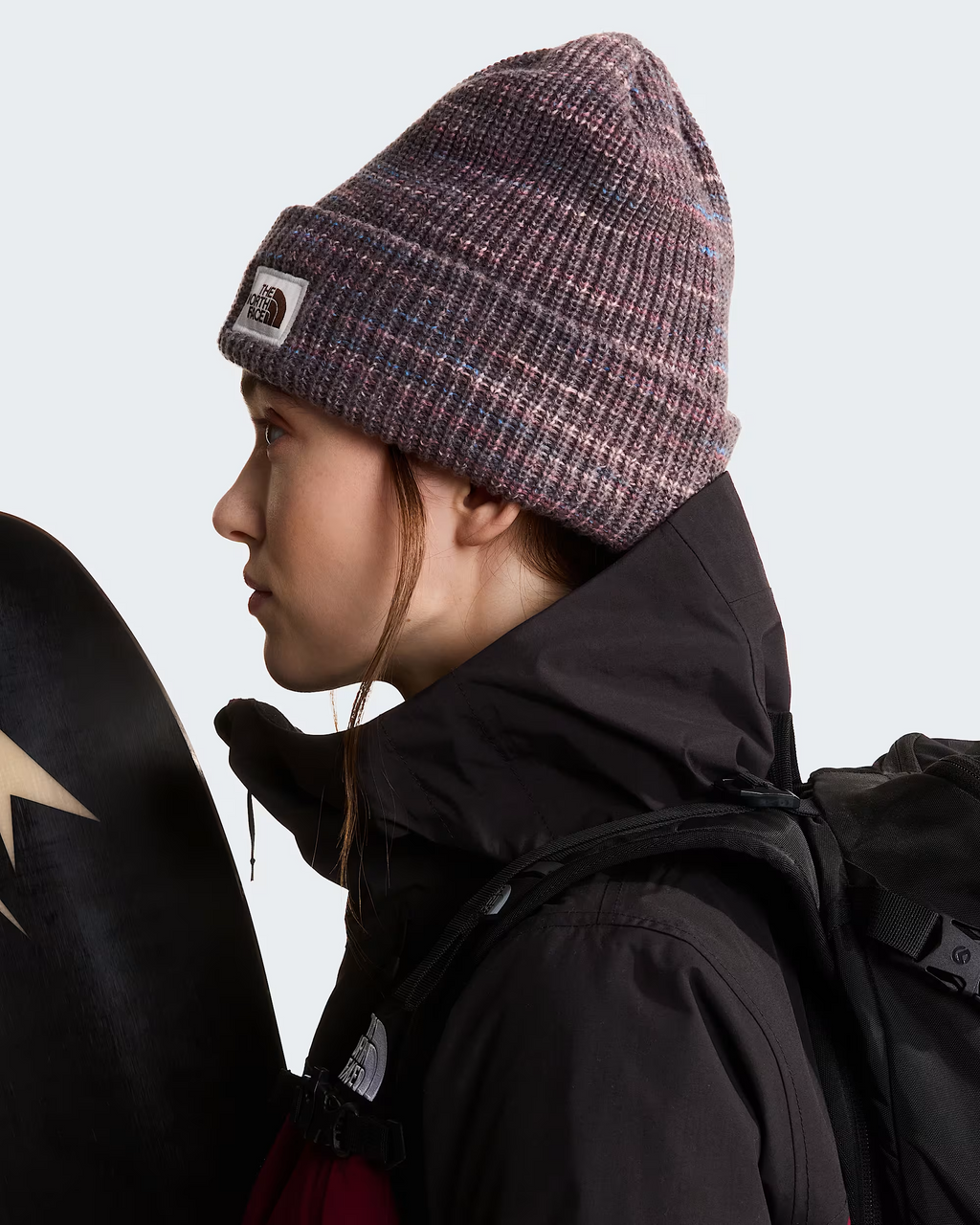 Bonnet homme The North Face Salty Bae Lined - Garnet