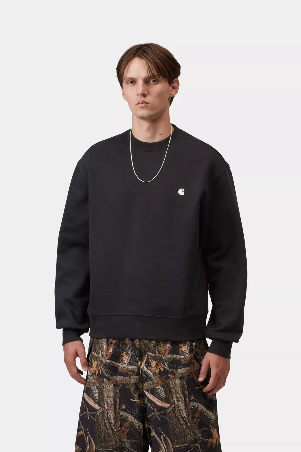Sweat Col Rond Carhartt WIP Mack - Black/Wax Homme