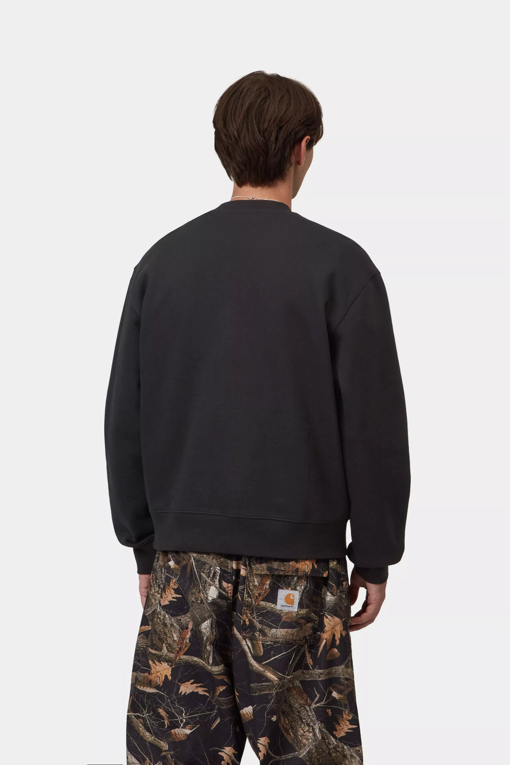Sweat Col Rond Carhartt WIP Mack - Black/Wax Homme