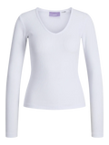 Top JJXX Freya Stretch V-Neck Manches Longues - Femme