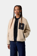 Veste Polaire Carhartt WIP Janet Liner - Fleur de Sel/Noir Femme