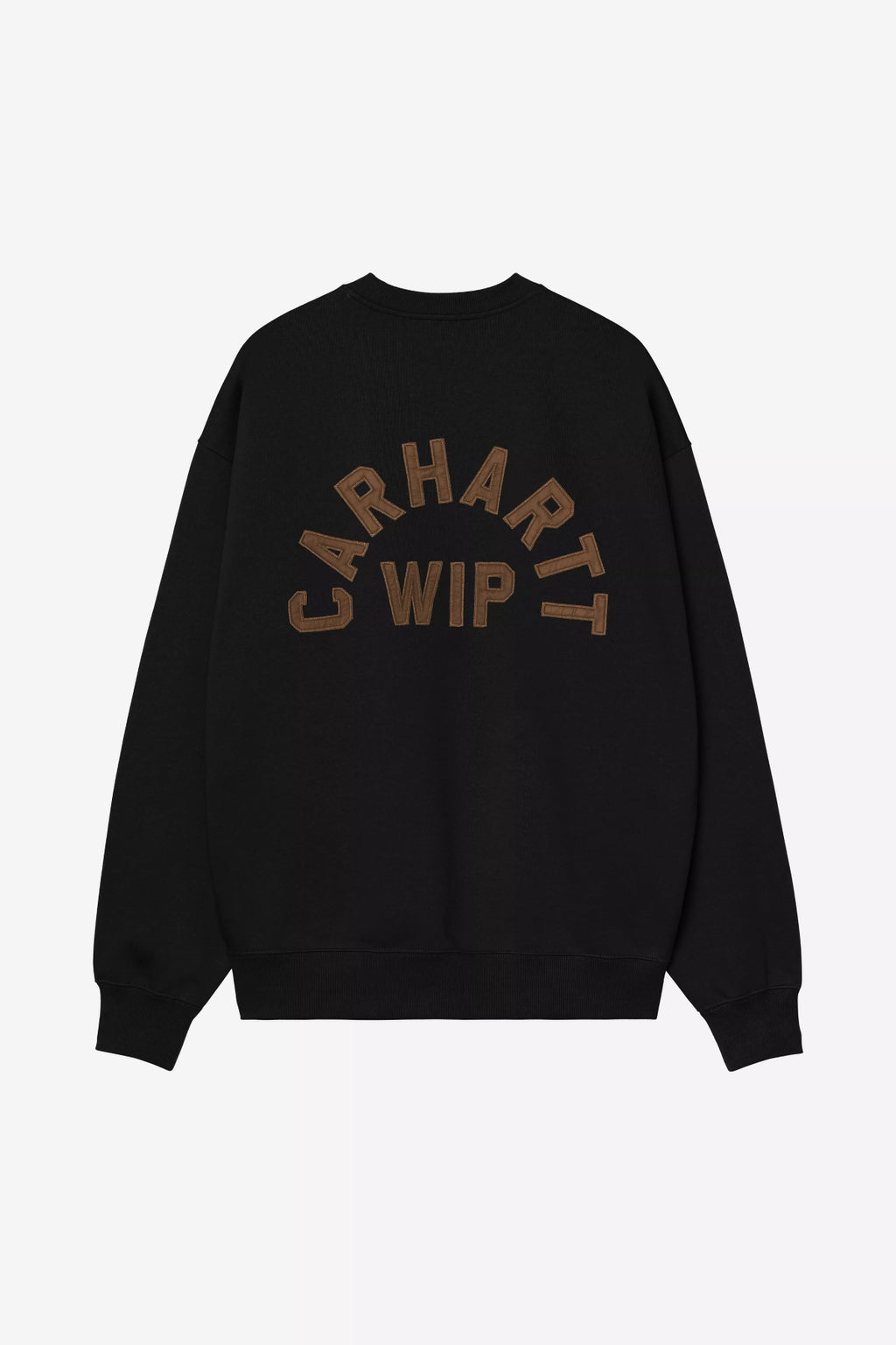 Sweat Carhartt WIP Arch Script - Noir / Hamilton Brown