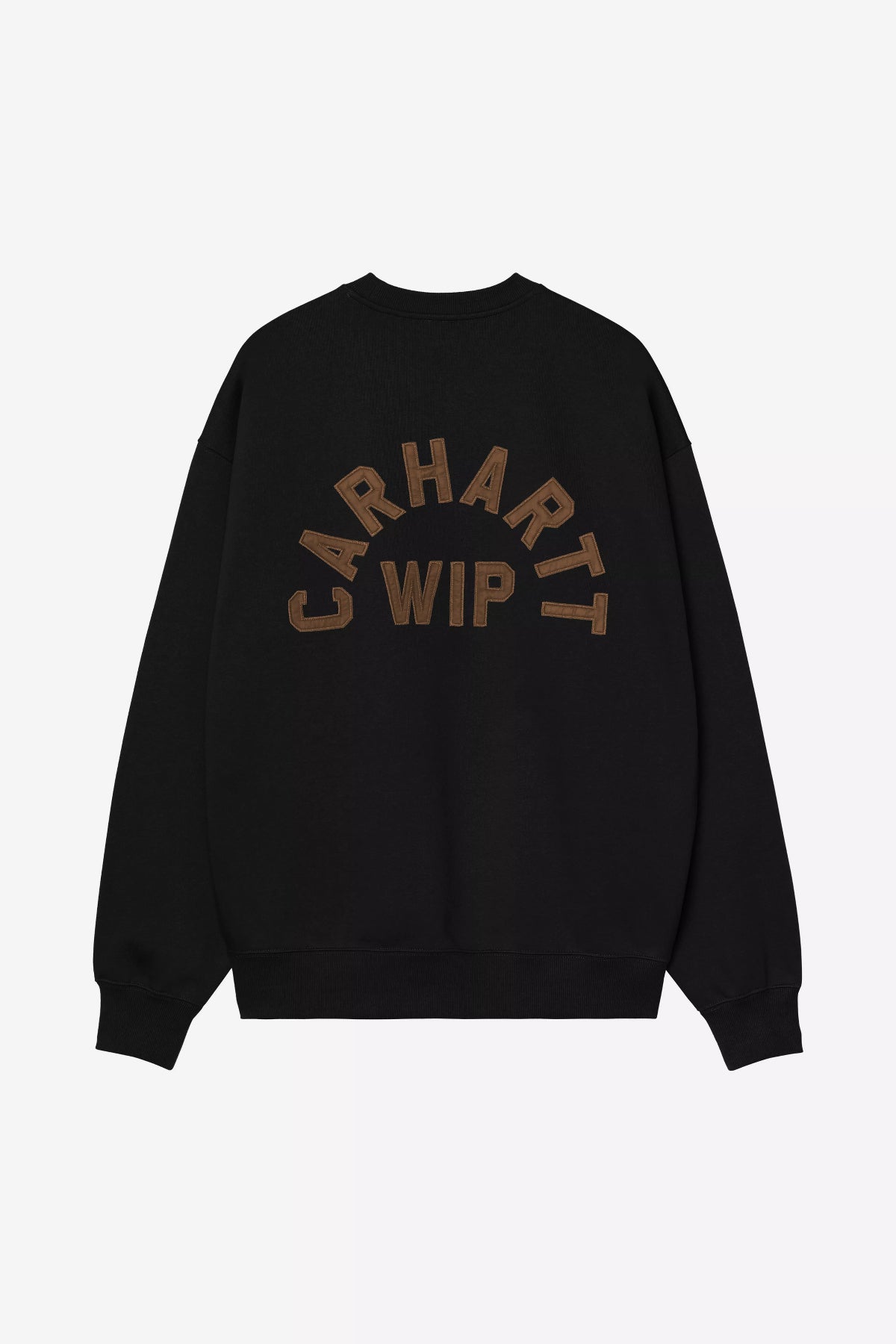 Sweat Carhartt WIP Arch Script - Noir / Hamilton Brown