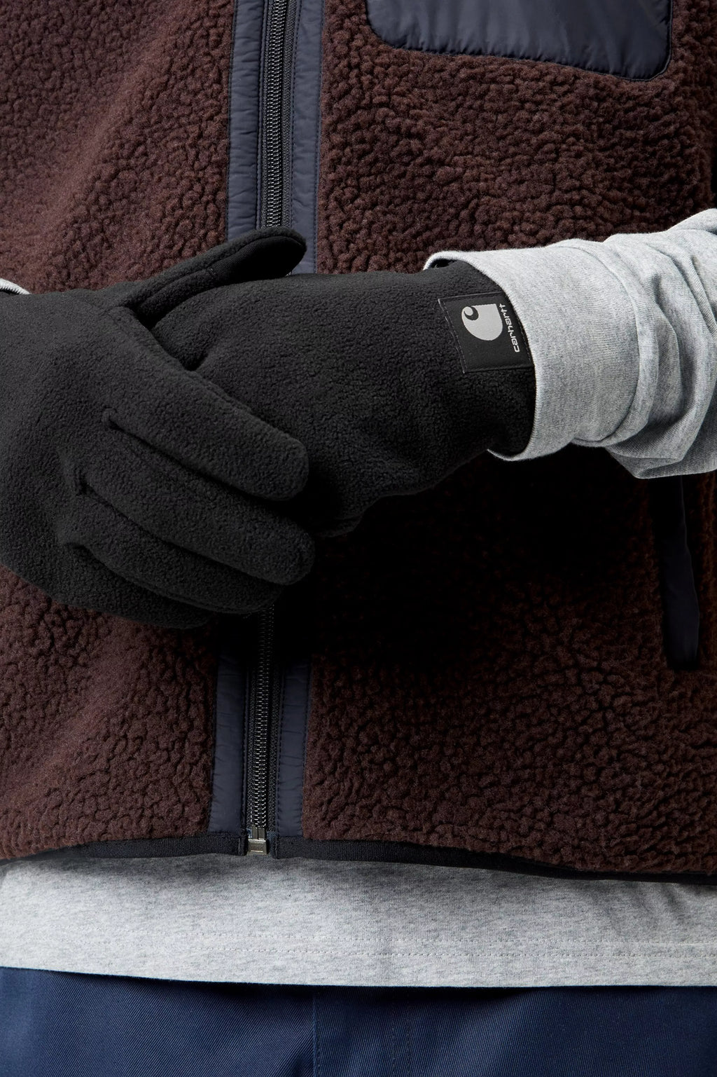 Gants Carhartt WIP Blevin - Black Unisexe