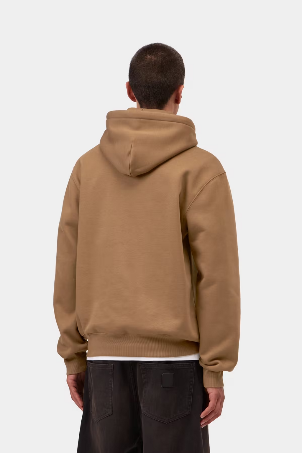 Sweat à Capuche Carhartt WIP Hooded - WIP H Brown/Noir Homme