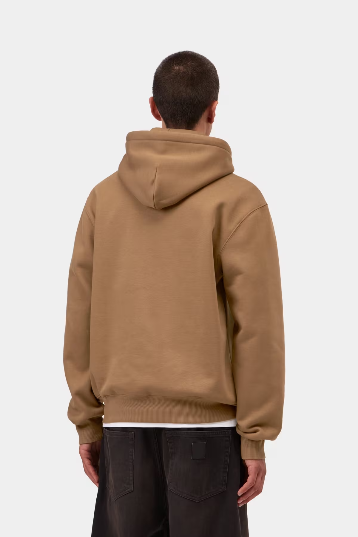 Sweat à Capuche Carhartt WIP Hooded - WIP H Brown/Noir Homme