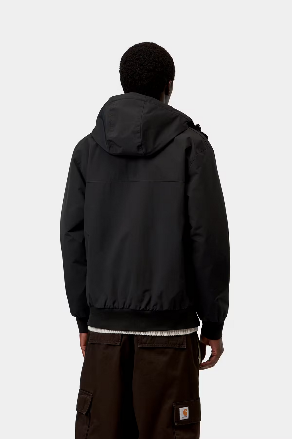 Veste Carhartt WIP Hooded Sail - Noir/Blanc Homme