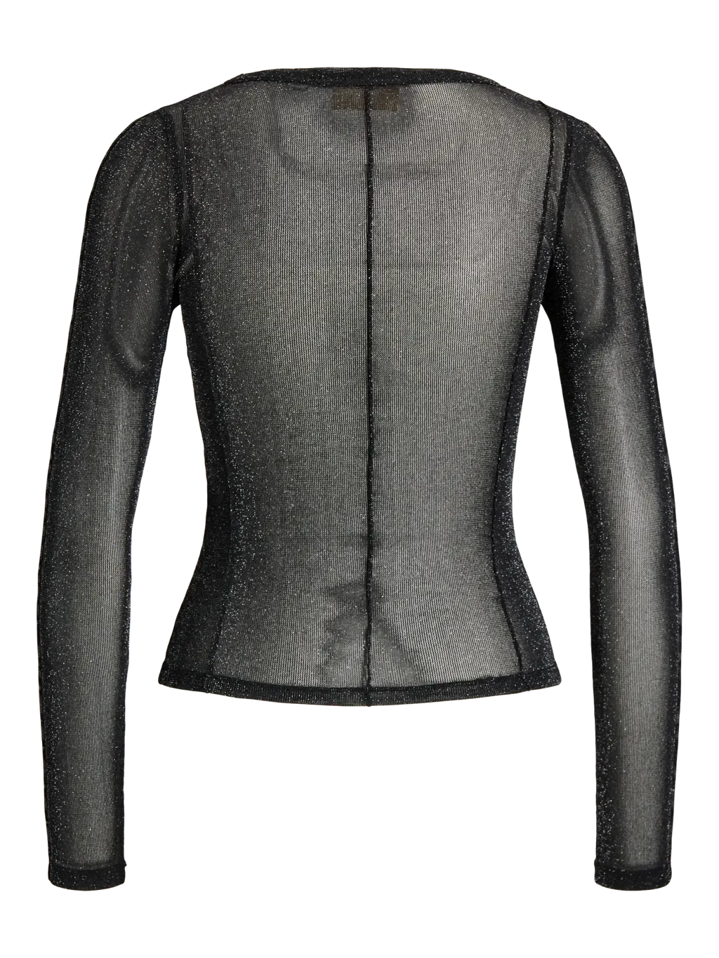 Top femme JJXX JXMINNA en mesh scintillant à manches longues