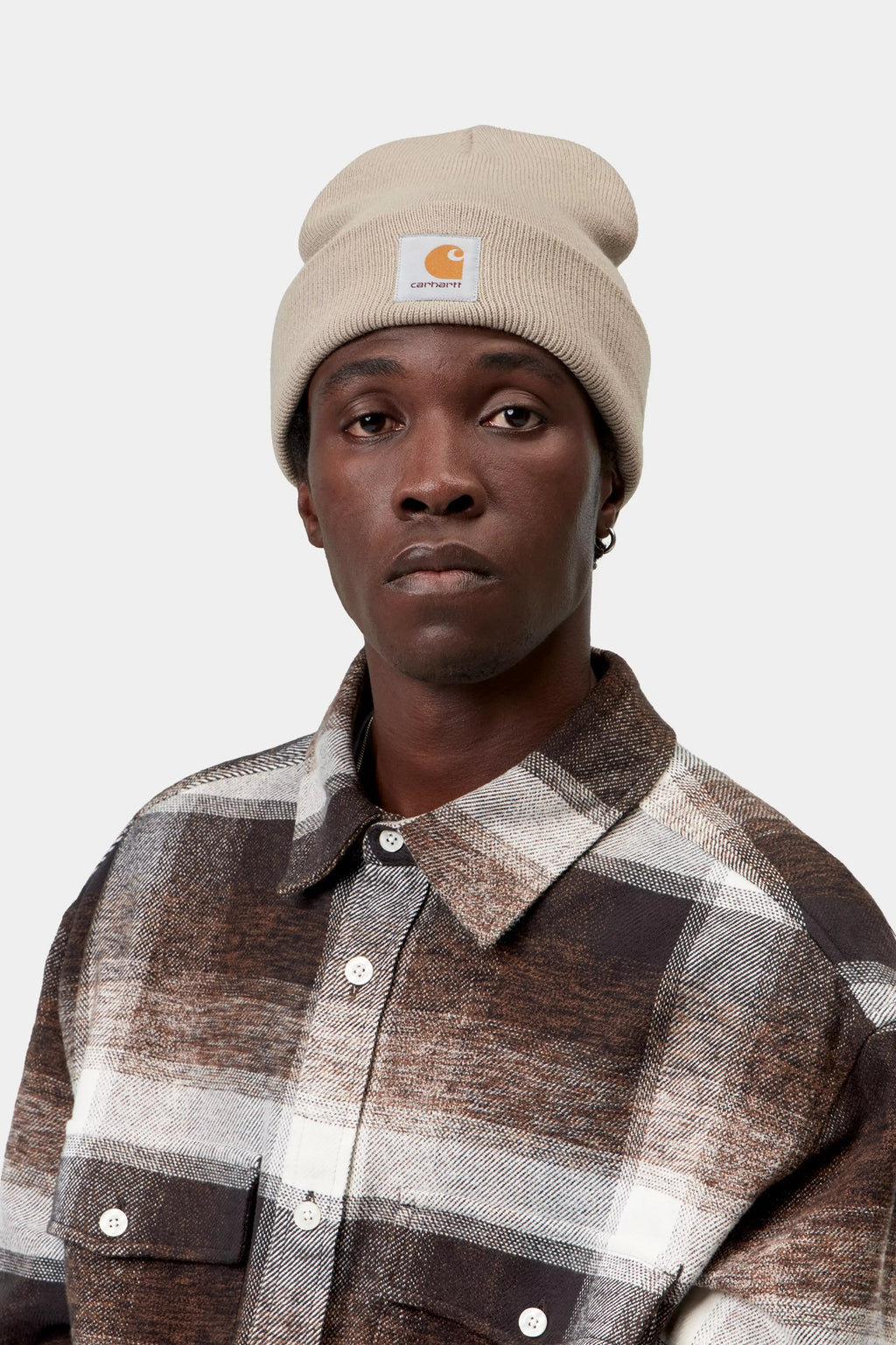 Bonnet Carhartt WIP Short Watch - Fleur De Sel Homme