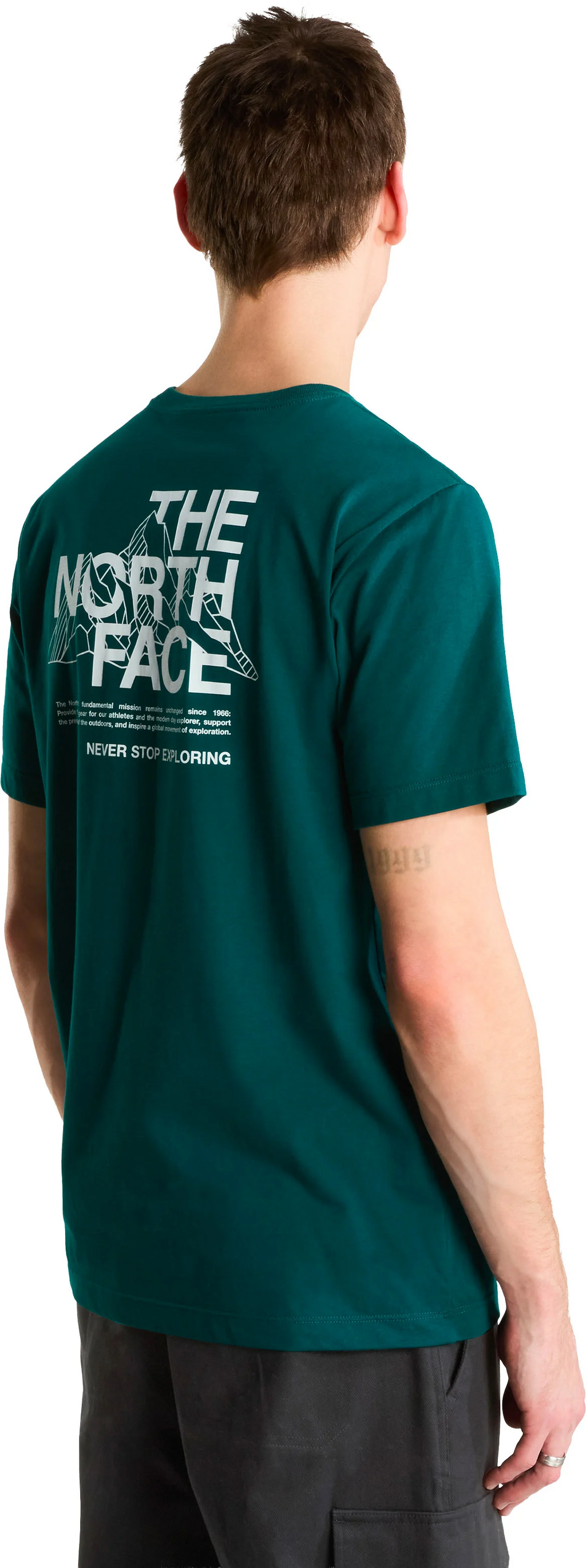 T-shirt The North Face Mountain Sketch - Pacific Teal Homme