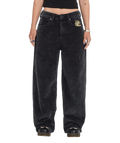 Pantalon Velours Côtelé Volcom FA Ozzy - Light Acid Black Femme