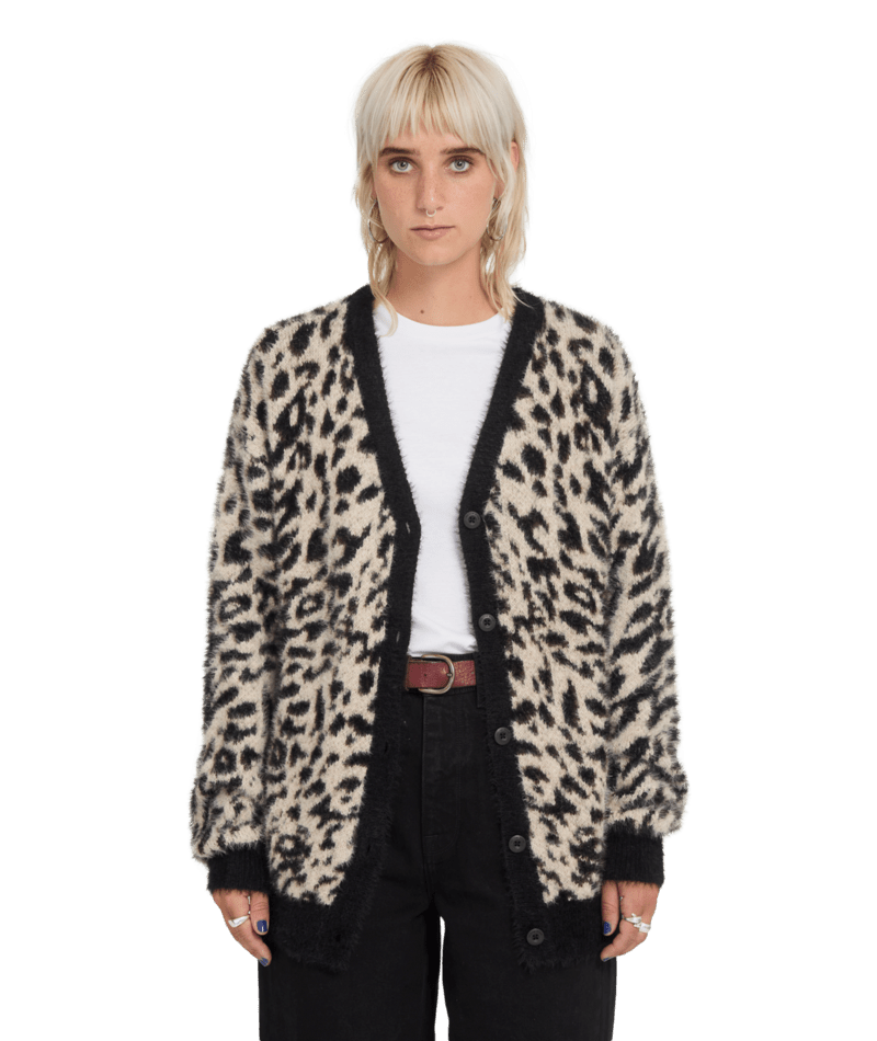 Cardigan Volcom Tigardi - Animal Print Femme