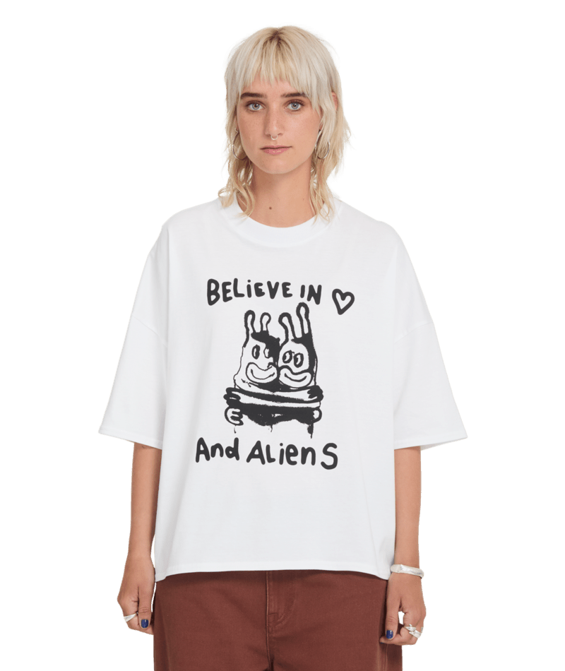 T-shirt Volcom FA Ozzy SS Tee 3 - Blanc Femme