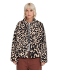 Veste Sherpa Volcom Wylding Out - Animal Print Femme